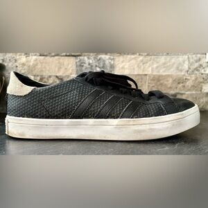 adidas Black and White Women’s Leather Sneakers